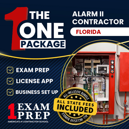 The 1 Package: All-Inclusive Florida Alarm Systems 2 Contractor Exam, Licensing & Business Setup Solution