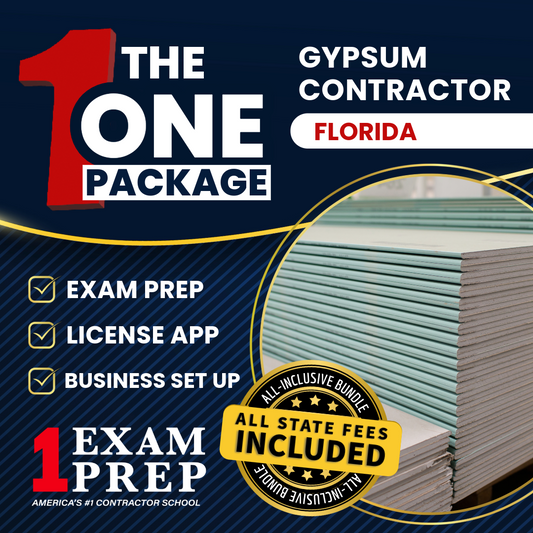 The 1 Package: All-Inclusive Florida Gypsum Drywall Contractor Exam, Licensing & Business Setup Solution
