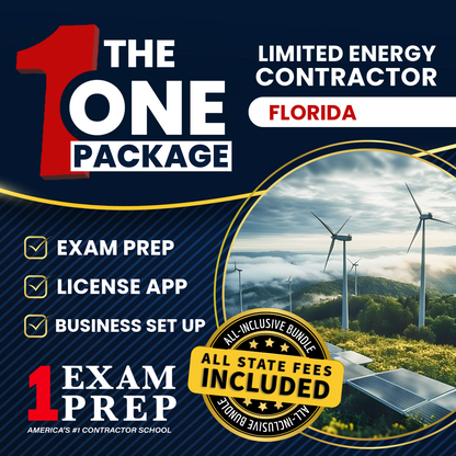 The 1 Package: All-Inclusive Florida Limited Energy Specialty Contractor Exam, Licensing & Business Setup Solution