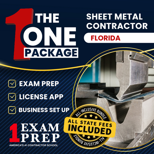 The 1 Package: All-Inclusive Florida Sheet Metal Contractor Exam, Licensing & Business Setup Solution