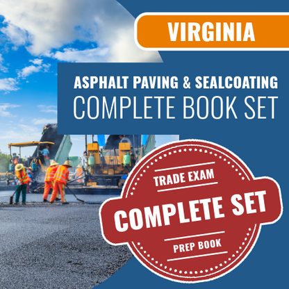 Virginia Asphalt Paving & Sealcoating Contractor Exam Complete Book Package