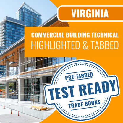 Virginia Commercial Building Technical Contractor Book Package - Highlighted and Tabbed