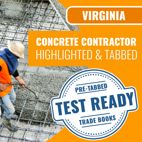 Virginia Concrete Contracting Book Package - Highlighted and Tabbed