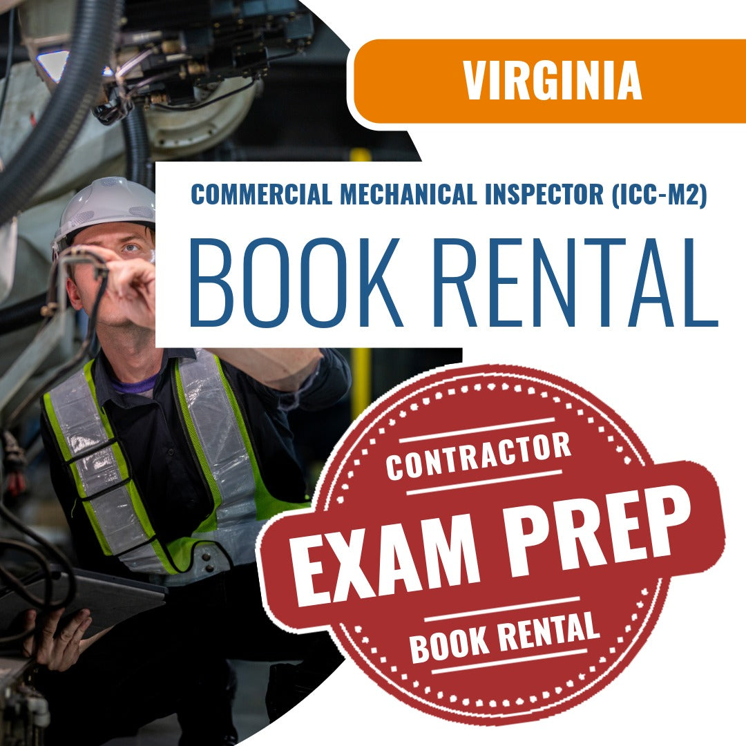 Virginia Commercial Mechanical Inspector (ICC - M2) - Books & Courses Rental Package