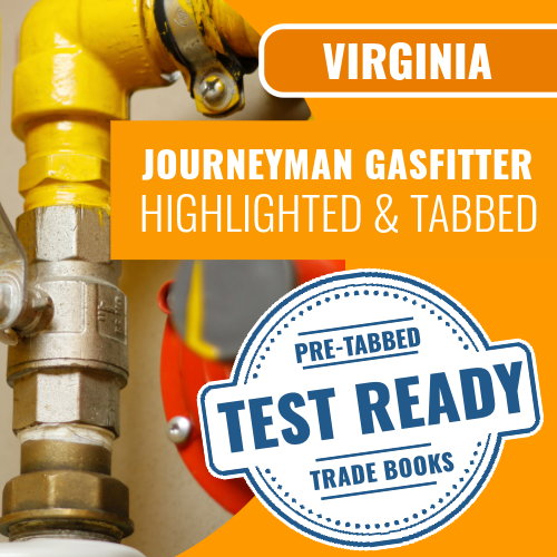 Virginia Journeyman Gasfitter Book Package - Highlighted and Tabbed