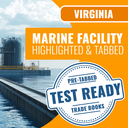 Virginia Marine Facility Contractor Exam Complete Pre-Highlighted & Tabbed Book Package