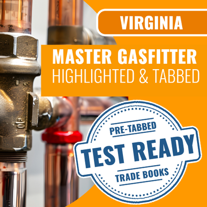 Virginia Master Gasfitter Book Package - Highlighted and Tabbed