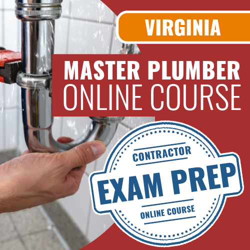 Virginia Master Plumber Online Course and Plumbing Contractor Exam Prep by 1 Exam Prep