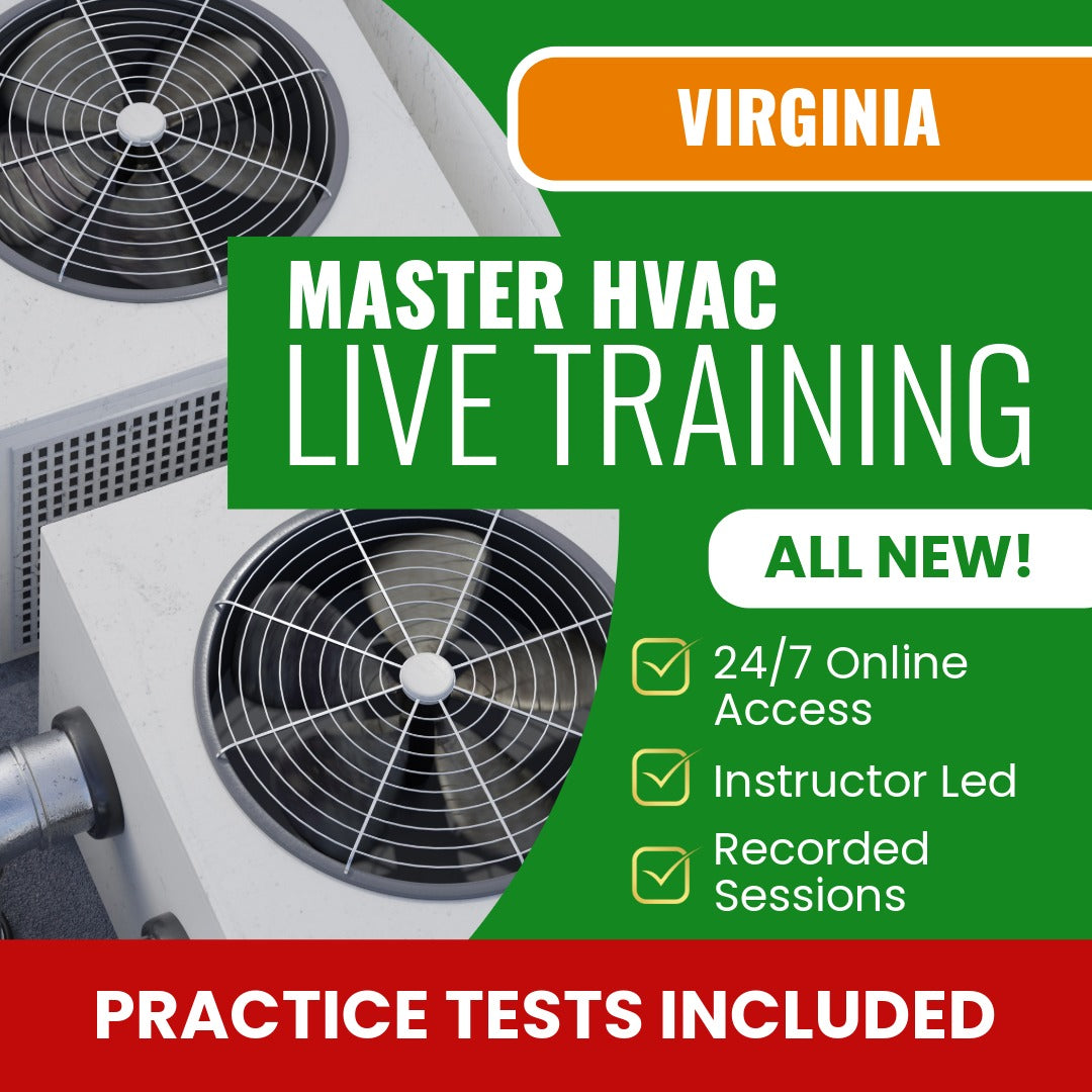 Virginia Master HVAC Contractor Exam Prep - Live Virtual + Self Study ...