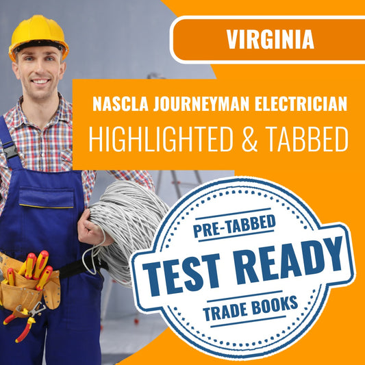 Virginia NASCLA Journeyman Electrician - Highlighted and Tabbed Book Package
