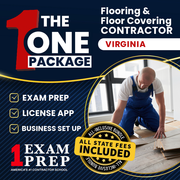 The 1 Package: All-Inclusive Virginia Flooring and Floor Covering Contractor Exam, Licensing & Business Setup Solution