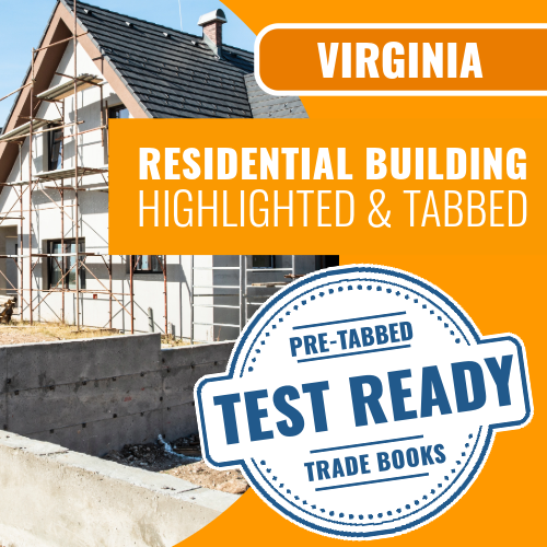 Virginia Residential Building Contractor Book Package - Highlighted and Tabbed