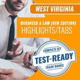 West Virginia Business and Law Study Guide for Contractors, 6th Edition; Highlighted & Tabbed (Prov)