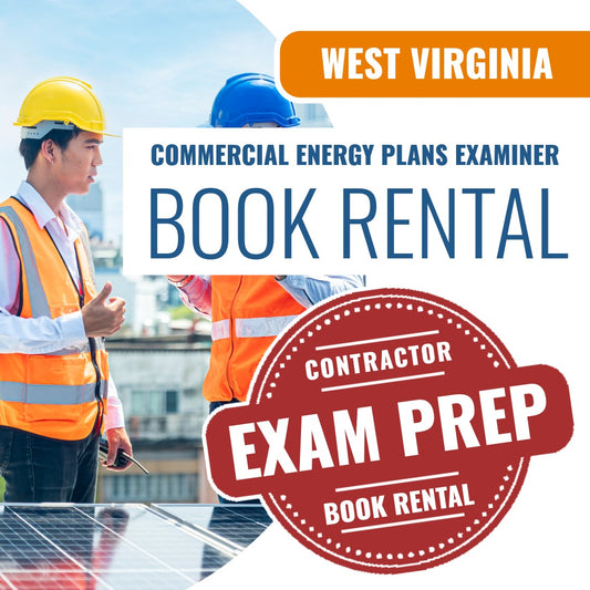 West Virginia Commercial Energy Plans Examiner (ICC - 78) - Books & Courses Rental Package
