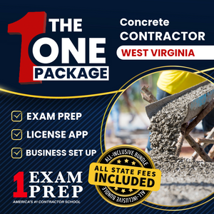 The 1 Package: All-Inclusive West Virginia Concrete Contractor Exam, Licensing & Business Setup Solution