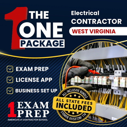 The 1 Package: All-Inclusive West Virginia Electrical Contractor Exam, Licensing & Business Setup Solution