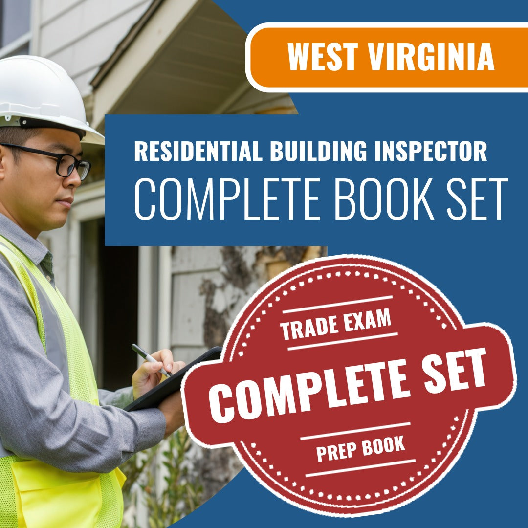 West Virginia Residential Building Inspector (ICC - B1) Exam Book Package