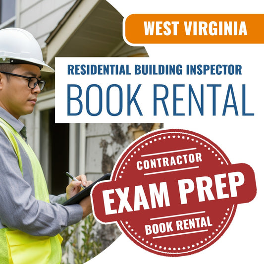 West Virginia Residential Building Inspector (ICC - B1) Books & Courses Rental Package