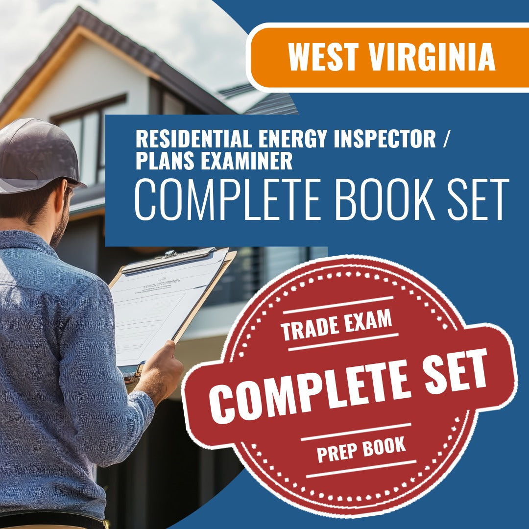 West Virginia Residential Energy Inspector / Plans Examiner (ICC - 79) Exam Book Package