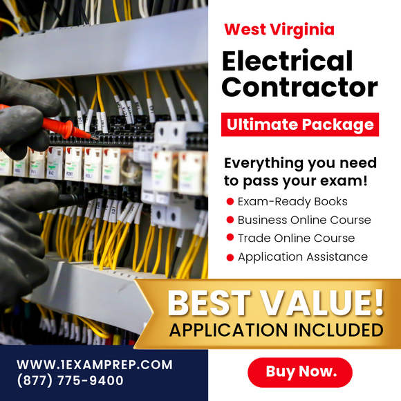 West Virginia Electrical Contractor Ultimate Exam Prep Book Rental Package (Prov)