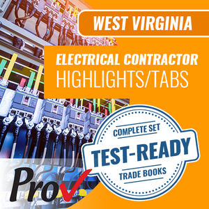 West Virginia Electrical Contractor Book Package - Highlighted and Tabbed (Prov)