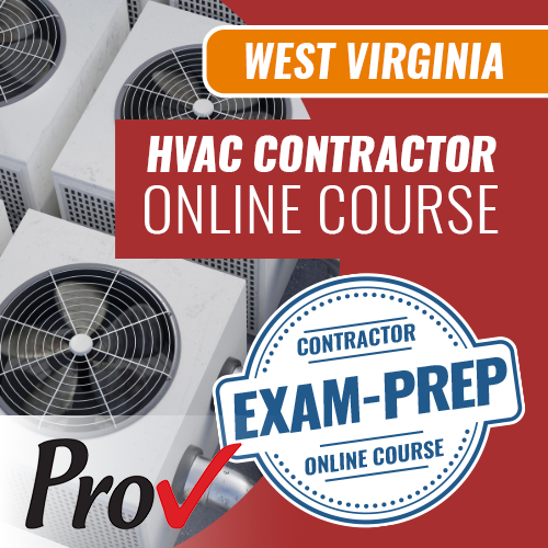 West Virginia HVAC Contractor - Online Exam Prep Course (Prov)