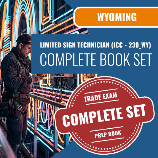 Wyoming Limited Sign Technician (ICC - 239_WY) Exam Book Package