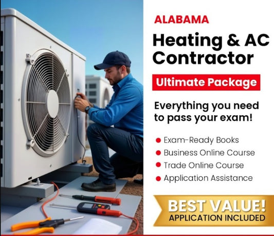 Alabama Heating and Air Conditioning Contractor Exam Ultimate Package