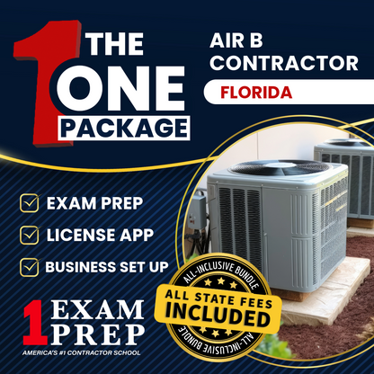 The 1 Package: All-Inclusive Florida Air A or Air B Contractor Exam, Licensing & Business Setup Solution
