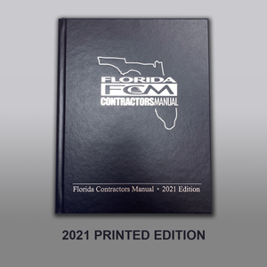 Florida Contractors Manual, 2021 Edition; Highlighted and Tabbed