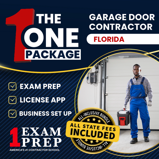 The 1 Package: All-Inclusive Florida Garage Door Installation Contractor Exam, Licensing & Business Setup Solution