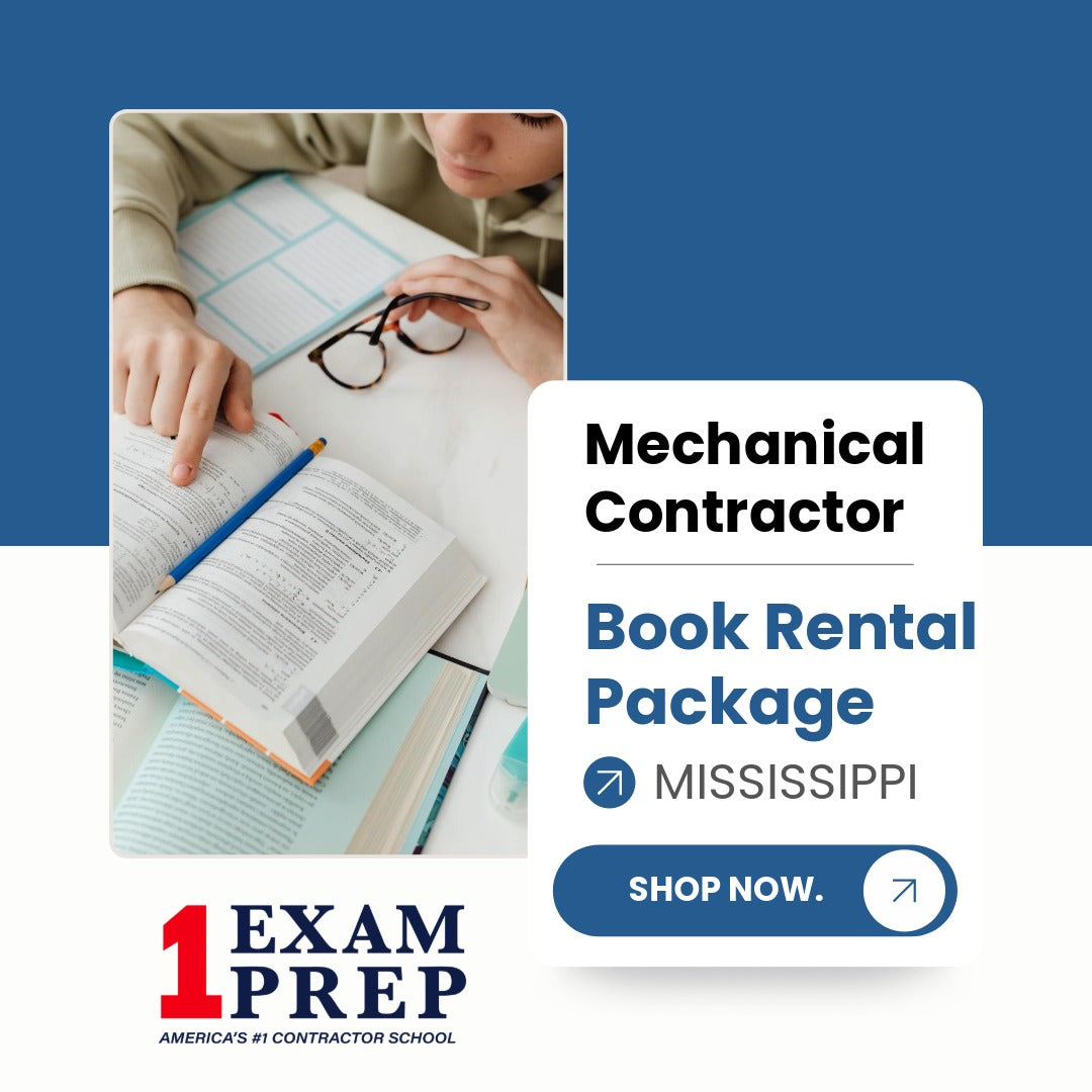 Mississippi Mechanical Contractor Exam Book Rental Package
