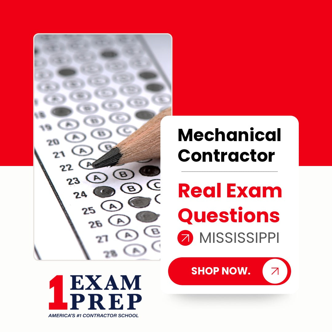 Mississippi Mechanical Contractor Exam Real Exam Questions