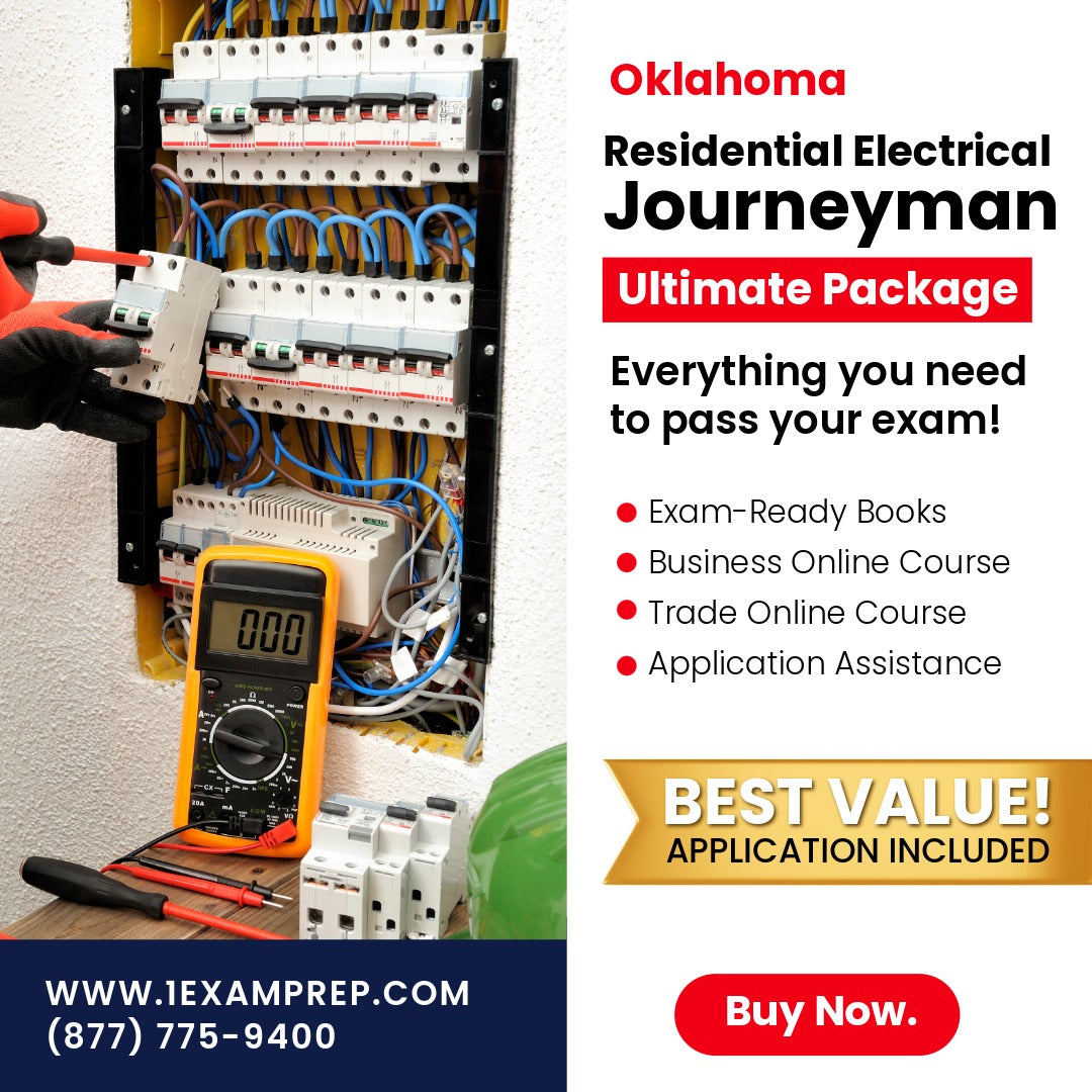 Oklahoma Residential Electrical Journeyman Ultimate Exam Prep Rental Package