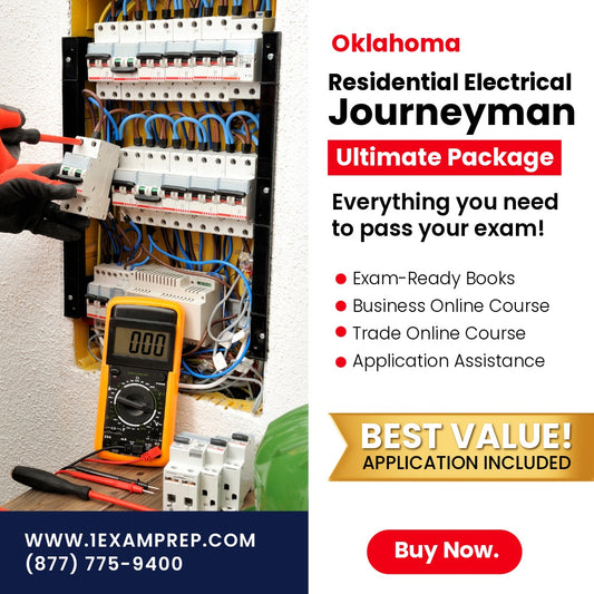 Oklahoma Residential Electrical Journeyman Ultimate Exam Prep Rental Package