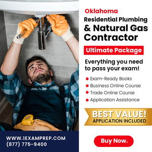 Oklahoma Residential Plumbing and Natural Gas Contractor Ultimate Exam Prep Rental Package