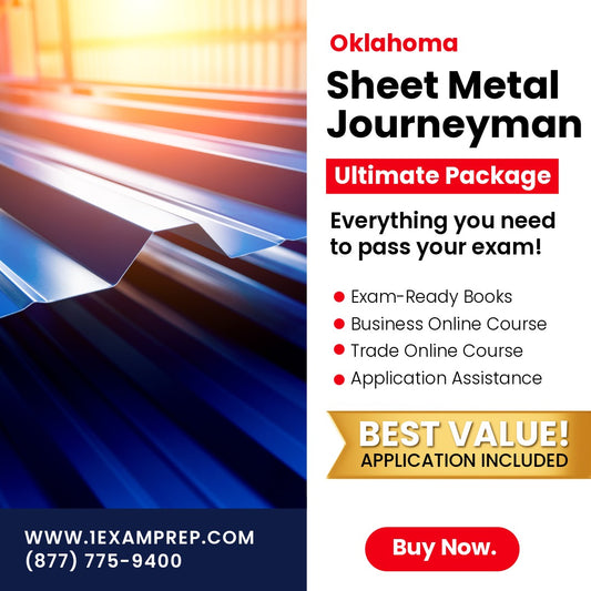 Oklahoma Sheet Metal Journeyman Ultimate Exam Prep Rental Package