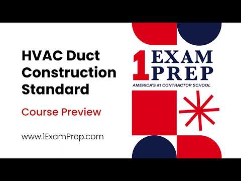 HVAC Duct Construction Standards, Metal and Flexible, 3rd Edition - Book Overview - Course Sample