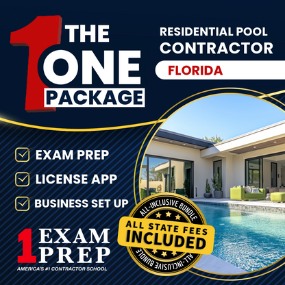 The 1 Package: All-Inclusive Florida Residential Pool Contractor Exam, Licensing & Business Setup Solution