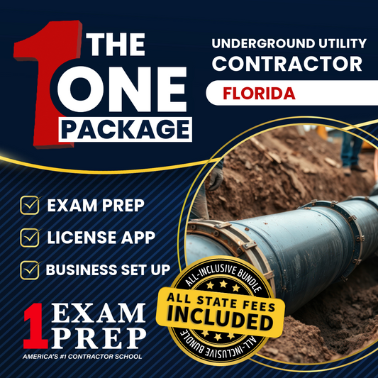 The 1 Package: All-Inclusive Florida Underground Utility Contractor Exam, Licensing & Business Setup Solution