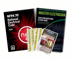 2020 Master Electrician Study Guide & National Electrical Code Combo with Tabs