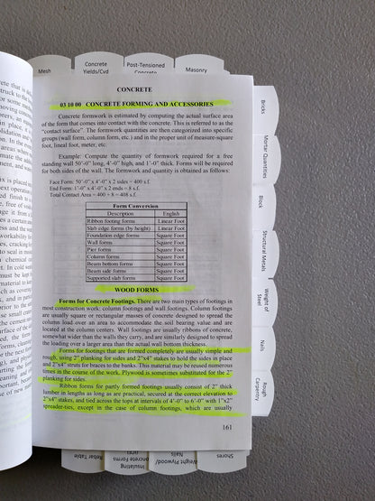 Juego completo de libros para el examen de contratista general de Florida: resaltado y con pestañas
