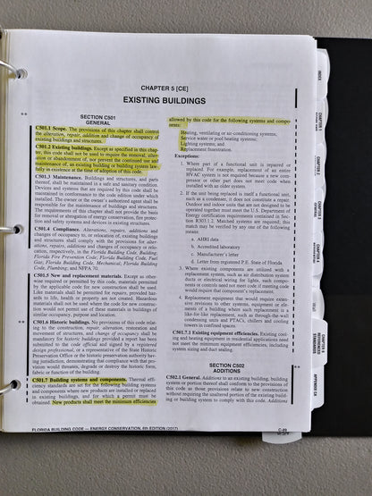 Juego completo de libros para el examen de contratista general de Florida: resaltado y con pestañas