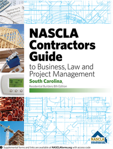 SOUTH CAROLINA-NASCLA Contractors Guide to Business, Law and Project Management, South Carolina Residential Builders, 8th edition Highlighted & Tabbed