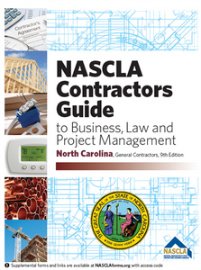 North Carolina NASCLA Contractors Guide to Business, Law and Project Management NC General, 9th Edition; Highlighted & Tabbed