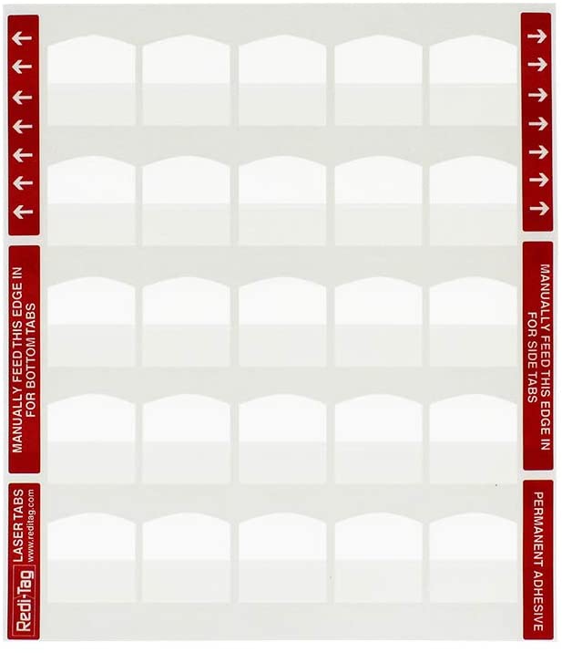 Blank Redi Tabs 100 Per Pack