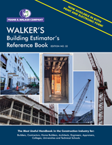 Walker's, Building Estimator's Reference Book, 32nd Edition, 2021; Highlighted & Tabbed