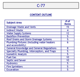 Arizona C-77 (CR-77) Plumbing (including solar) Contractor Exam Book Package
