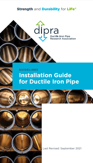 Dipra Installation Guide for Ductile Iron Pipe, 2021