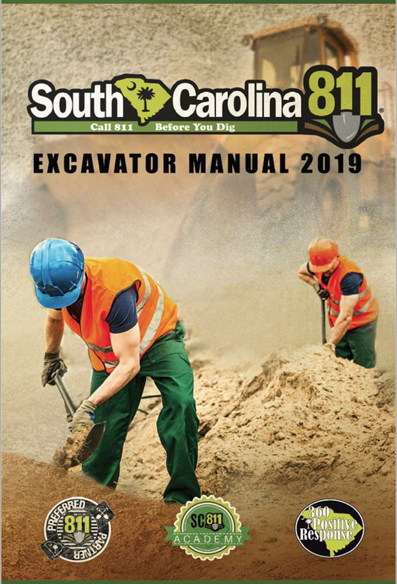 South Carolina 811 Excavator Manual, 2019